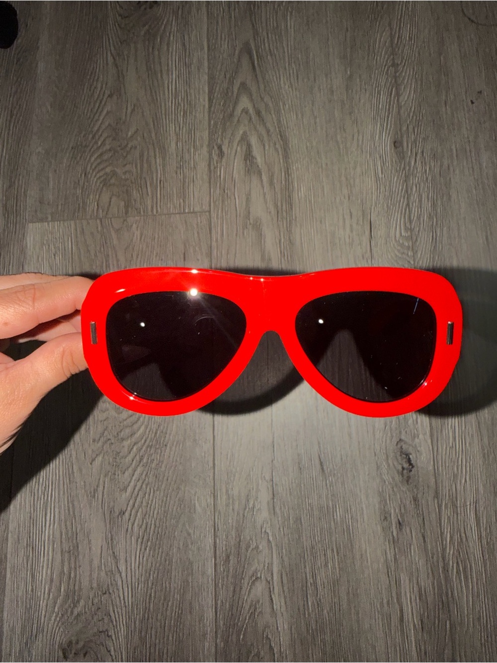 Ferragamo red unisex sunglasses